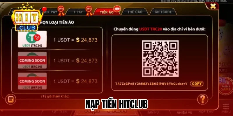 Nạp tiền HitClub